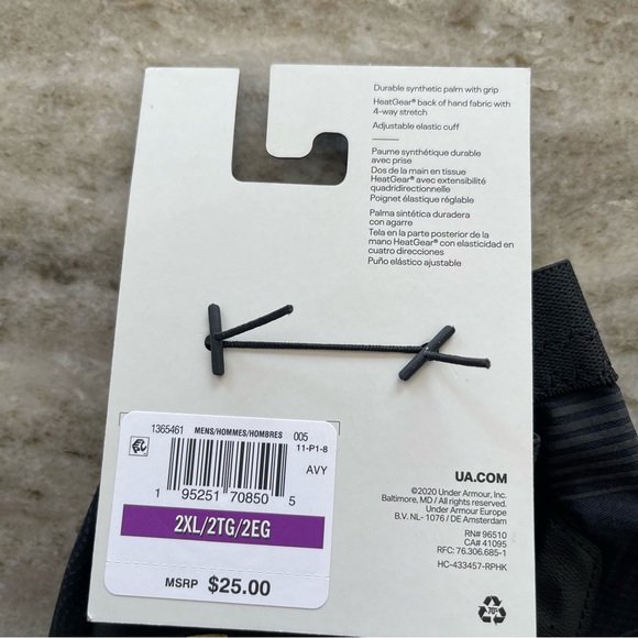 Under Armour UA Clean Up 21 Baseball Batting Gloves 1365461-005 Men’s 2XL NWT - Picture 4 of 9